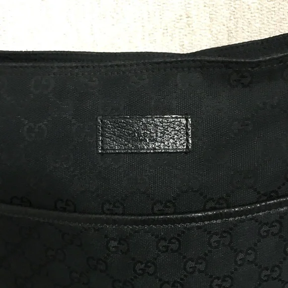 Authentic Gucci unisex messenger bag black monogram canvas - Picture 13 of 16